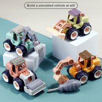 Dječji crtani demontažni automobil i montažni automobil, DIY odvojivi sklop automobila za dječake i djevojke, simpatični trenje za tegljače, igračka za trčanje, dječji rođendanski poklon