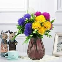 Zukuco umjetno cvijeće, paketi plastični maslačak cvijeće za unutarnji sastavni dio kuće za kućnu kuhinjsku kancelariju