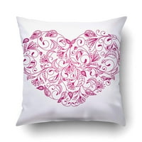 Srce ljubavi Cvjetni uzorak Cvjetni jastuk pokriva jastučneke