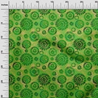 Onuone pamuk dres zelene tkanine Batik šivaće tkanina od dvorišta otisnuta DIY odjeća široko šivaće zalihe - VQ