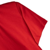CETHRIO majice za žene - modni okrugli vrat kratkih rukava od suncokreta za prskanje za ispis na vrhu crvene boje