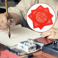 DIY kineska novogodišnja kaligrafija Crveni papir Blank FU karakter