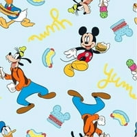 Disney Mickey Mouse i prijatelji hrane pamučna tkanina