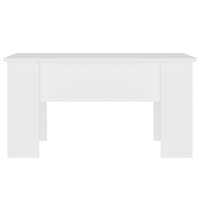 Stolić za kavu Bijeli 31.1 X19.3 X16.1 Dizajnirano drvo
