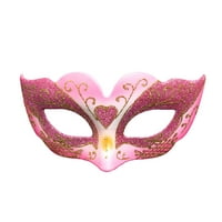 Mardi Gras maska, poluočena mačka maskira maska ​​za Noć vještica, zabava, zabava, mardi gras, rio karneval - ružičasta