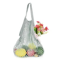 Yoone prijenosna izdržljiva mreža neto vrećica za kupovinu voćna roba za skladištenje pamučne torbice