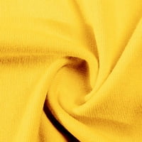 Bigersell Dame Ljetni vrhovi Ženski kratki rukav Cvjetni print Ležerne prilike pulover bluza Majica Žene Pepum V-izrez Kratki rukav Stil Style B4133, Žuta S