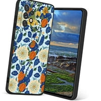 Plavo-cvjetni-william-morris-stil-leptiri-botanički-modeli-i-telefonski futrola, deginirani za Samsung Galaxy a 5g futrola za muškarce žene, fleksibilan silikonski udarci u Samsung Galaxy A 5G