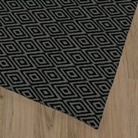 Crni vanjski tepih Kavka dizajna