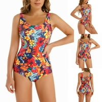 Floleo kupaći kostimi za žene plus klirence Girl Womens Splice zavoj jednodijelni bikini push-up jastuk kupaći kostim kupaći odjeću