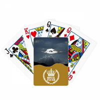 Sivi nebo bijeli oblaci Art Deco Fashion Royal Flush Poker igračka karta