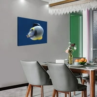 Riba u vodi uokvirenom platnu zidni dekor, zidni umjetnički moderni kućni dekor