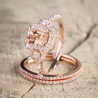 SKPBlutn prstenovi za žene djevojke kreativni cirkon nakit ruža zlata europski mikro set angažmani muškarci Pokloni prstena