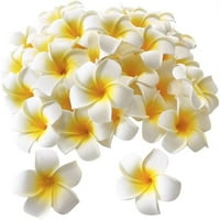 Bijela pjena Haam Hawaiian Frangipani umjetna Plumeria Flower Latice Cap Hat Hat Wear do cvjetni DIY kućni dekoracija vjenčanja