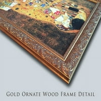 Pierrot Gold Ornate Wood uramljeno platno umjetnost Beardley, Aubrey