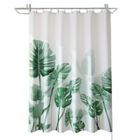 Tropska zelena biljna lista tuš za tuširanje postavljena vodootporna tkanina za pranje banana listova za kupatilo za kupatilo za zavjese za tuširanje