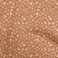 Onuone pamučne svilene tkanine od narančaste voćne dinje sa šifrom od pucketa sa širokim tkaninom za odjeću sa širokim tkaninom
