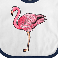 Inktastična ružičasta flamingo poklon dječaka za bebe ili dječja djevojaka Bib