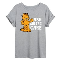 Garfield - Pitajte me ako me brinem - Juniori idealna Tvrtna mišićna majica
