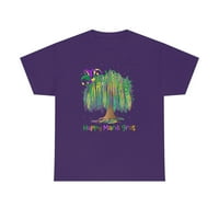 Obiteljski komad LLC MARDI GRAS Great Tree Majica, majica za sretnu mardi, majica u utorak Nola perle Parade majica, akvarel zrnce košulje, majica i žena majica