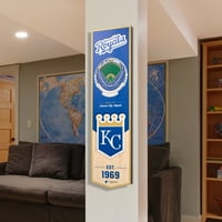 MAZAMAN u. MLB Kansas City Royals 3D stadion Baner - Stadion Kauffman