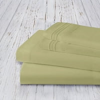 Elegantne komforne serije jastučnice, dvodijelni set, standardne veličine, žalfija