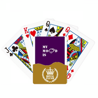 Vrijeme boli Rainstorm Art Deco Fashion Royal Flush Poker igračka karta