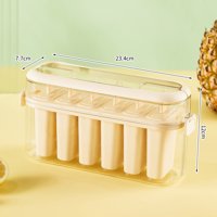 Nadogradnja kalupa za 6 rešetke Postavljeni sa poklopcem i štapićima - Easy Release Design - Maker za sladoled - savršen za djecu