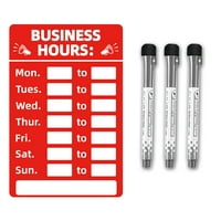 Lierteer radno vrijeme potpisuje se sa olovkom za izbrizvu olovku za bilo koju trgovinu ili ured, crvenu