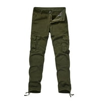 CLLIOS muške teretne hlače opuštene fit atletske hlače na otvorenom planinarske pantalone, teretane Jogger Cargo Hlače Multi džepovi