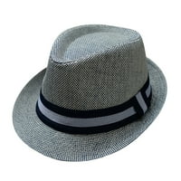FVWitlyh kape za muškarce na otvorenom muškarci i žene retro jazz hat soild britanski šešir koji putuje šešir konzervativnim šeširima za muškarce