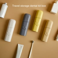 Četkica za zube COO HRAND KRATAK Kompaktne veličine s poklopcem Jednostavno stil Smooth Edge Prijenosna pasta za zube Bo za zube CUTLUSHRUSh spremnik kupaonice