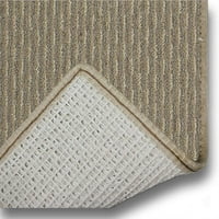 6'x10 'bayou beige - zatvoreni trkači tepiha na otvorenom sa premium tkanine gotove ivice