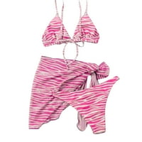 Kupaći kostimi Boja Push Split Beachwear Sky Bikinis Dame Up Womensuit kupaći kostimi TIE-DYE Trodijelni kupaći kostimi Tankinis set Plivanje za žene
