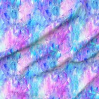 Traper tkanina debela četvrtina - pastelne geometrijske ružičaste plave zvijezde ljubičasto zlato prilagođeno ispisano tkanina od kašičice