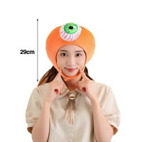 Warm Eyeball Headgear Halloween Eyeball Plish Hat Cartoon Spooky Headgear za zabavu Kostim Performanse Foto rekviziti