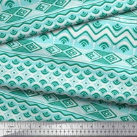 Soimoi Georgette viskoza tkanini Aztec Geometrijski print Šivenje tkanine dvorište široko