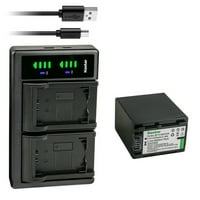 Kastar bateriju NP-FV i Ltd USB punjač Kompatibilan sa Sony HDR-PJ HDR-PJ HDR-PJ HDR-PJ HDR-PJ HDR-PJ