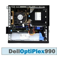 Obnovljen Dell Optiple SFF Core i7- Quad @ 3. GHZ DVI grafička kartica 6GB DDR3 250GB HDD DVD-RW Windows Početna bit