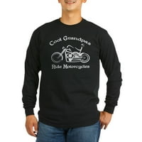 Cafepress - Cool Grandpas Ride motocikli Dugi rukav tamno t - tamna majica s dugim rukavima