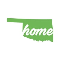 Oklahoma Home Naljepnica Decal Die Cut - samoljepljivi vinil - Vremenska zaštitna - izrađena u SAD - Mnogo boja i veličine - Ok u obliku države