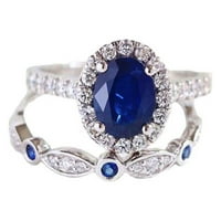 Jedno prstena modni ženski prsten rhinestone intaid pisma prsten poklon ljetni nakit