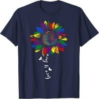 Tree Rainbow Sunflower Love je ljubav LGBT gay lezbijska majica