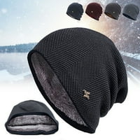 Rygai Muška šešira Dvostruki slojevi Jesenski zimski uši za zaštitu od pletenja za vanjsku kafu