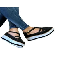 Harsuny Womens Sandals Wedge Platform zatvorene cipele za cipele za gležnjeve cipele casual papuče