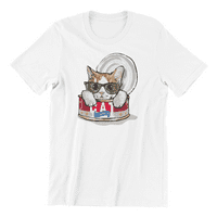 Muška konzervirana mačka meke pamučne odrasle majice