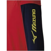 Mizuno 62JC Tenis nošenje, jakna od lagane znojenja, upijajući znoj, brzo sušenje, kineska crvena duboka mornarica, m