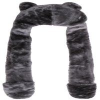 Zimska životinjska šešir puna kapuljača sivi pas sa rukavicama s šal