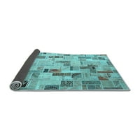 Ahgly Company Zatvoreni kvadratni patchwork svijetloplavi prelazni prostirljivi, 3 'kvadrat