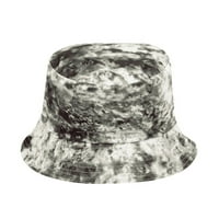 Tiskani tie-dye ribar šešir na otvorenom za zaštitu od sunca kašika kašika grafiti dvostrani lonac šešir, huiy-68
